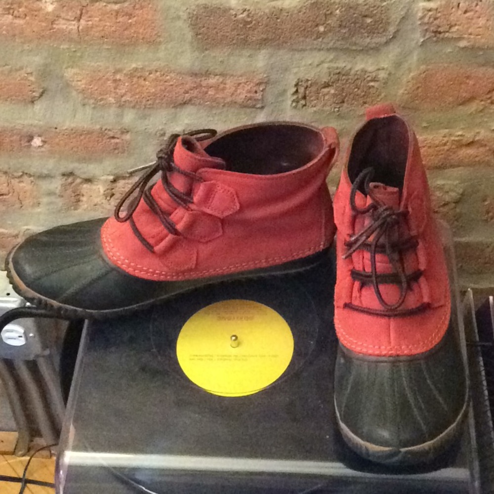 Sorels Red Ankle Boots